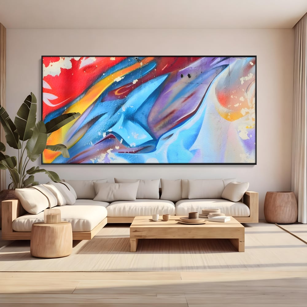Tablou Canvas Premium LuxCanva® A1174, Colorful Graffiti ,Graffiti, Multicolor, Birou, Culori Vibrante