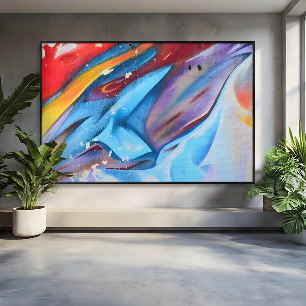 Tablou Canvas Premium LuxCanva® A1174, Colorful Graffiti ,Graffiti, Multicolor, Birou, Culori Vibrante