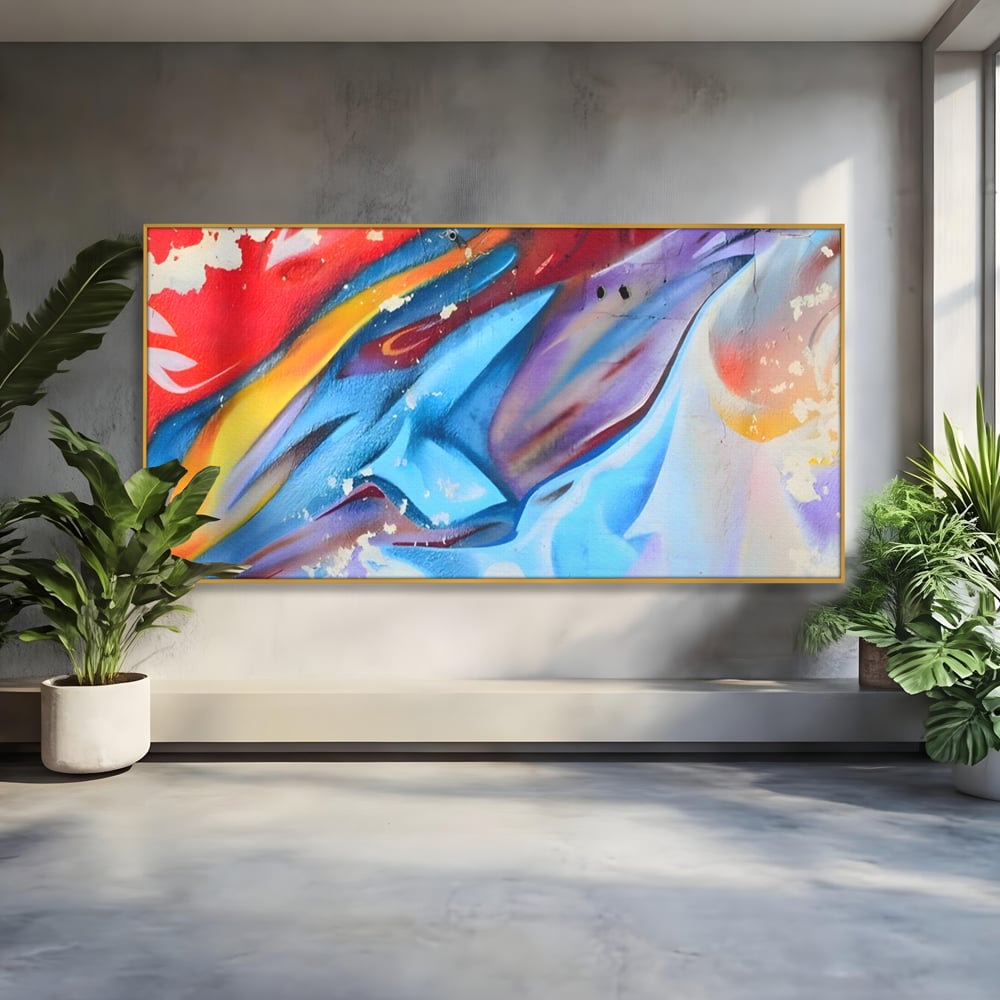 Tablou Canvas Premium LuxCanva® A1174, Colorful Graffiti ,Graffiti, Multicolor, Birou, Culori Vibrante