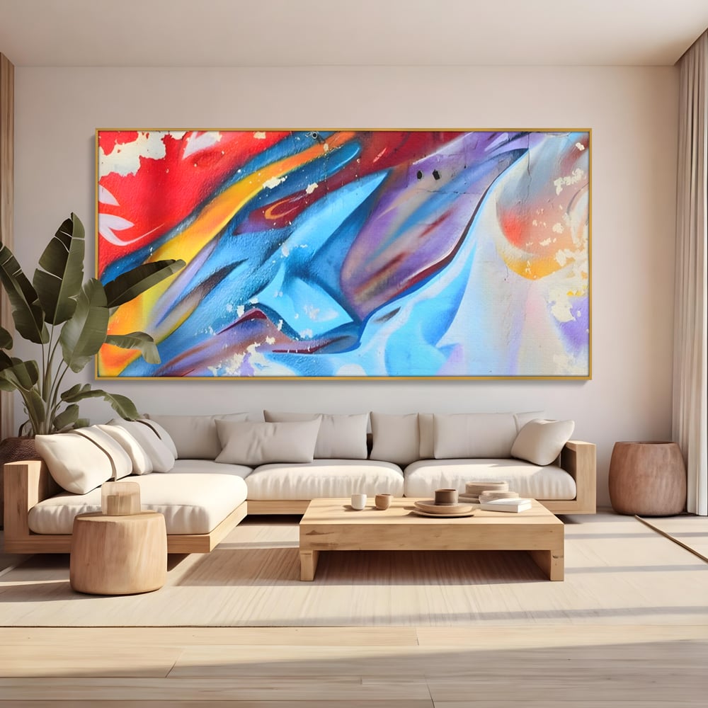 Tablou Canvas Premium LuxCanva® A1174, Colorful Graffiti ,Graffiti, Multicolor, Birou, Culori Vibrante