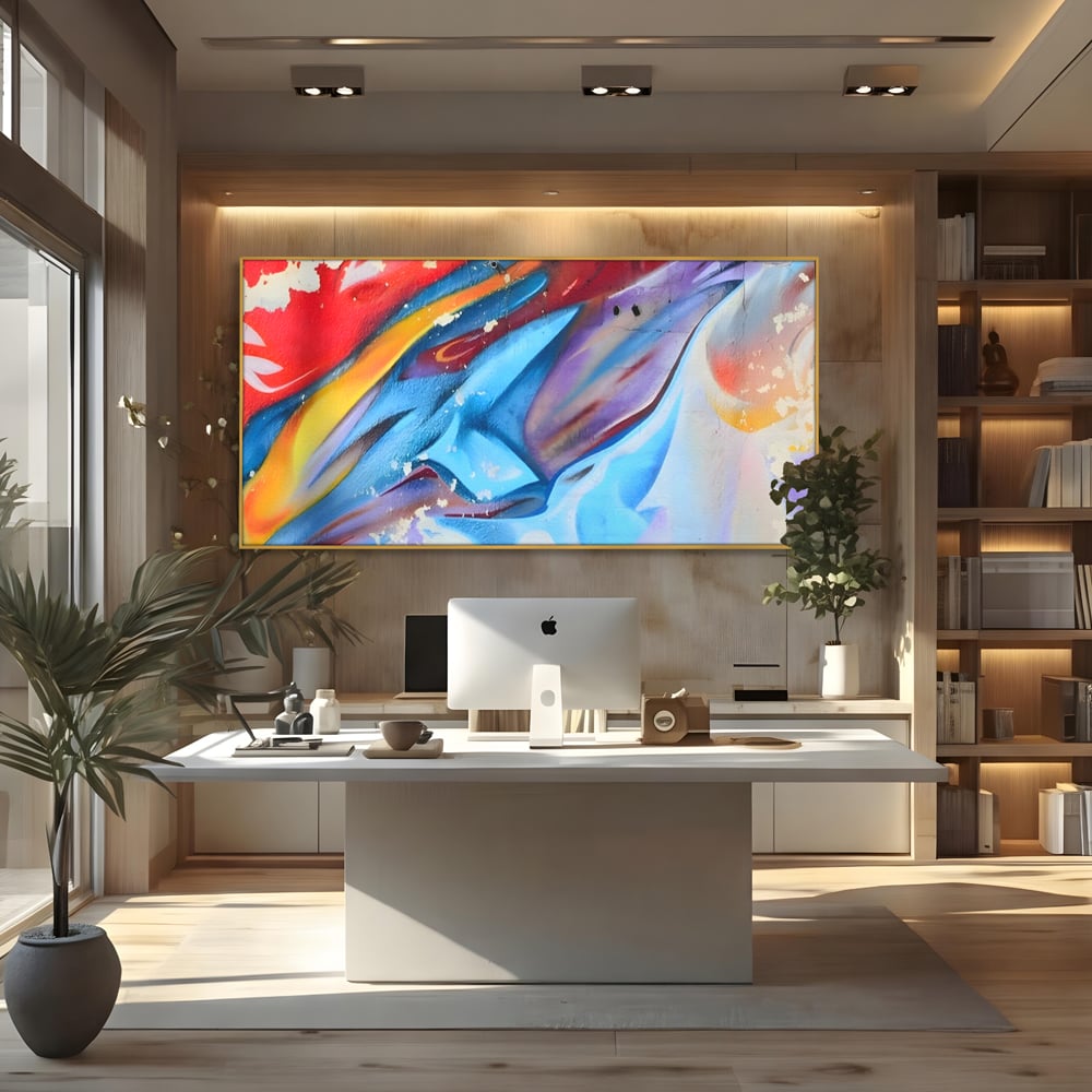 Tablou Canvas Premium LuxCanva® A1174, Colorful Graffiti ,Graffiti, Multicolor, Birou, Culori Vibrante