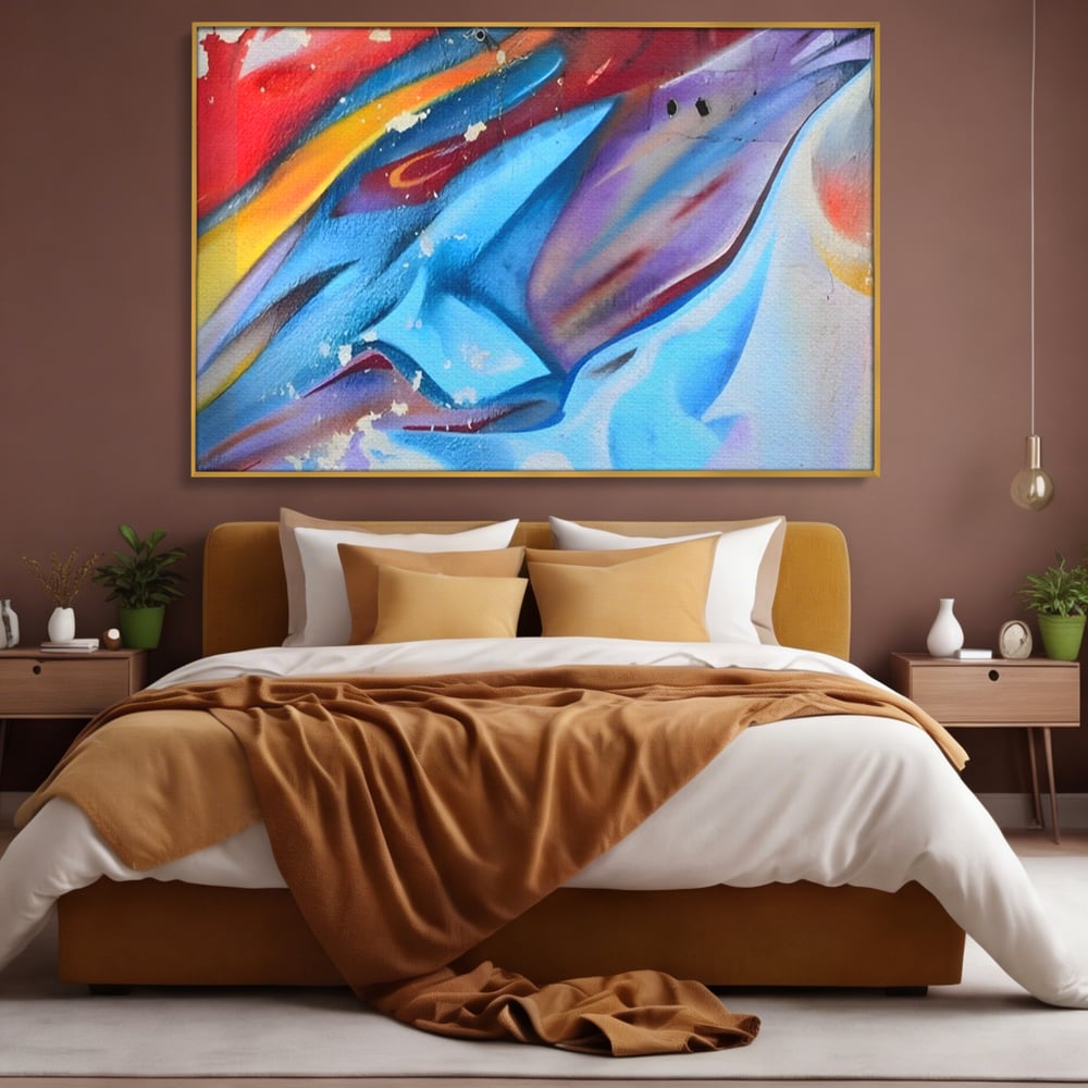 Tablou Canvas Premium LuxCanva® A1174, Colorful Graffiti ,Graffiti, Multicolor, Birou, Culori Vibrante