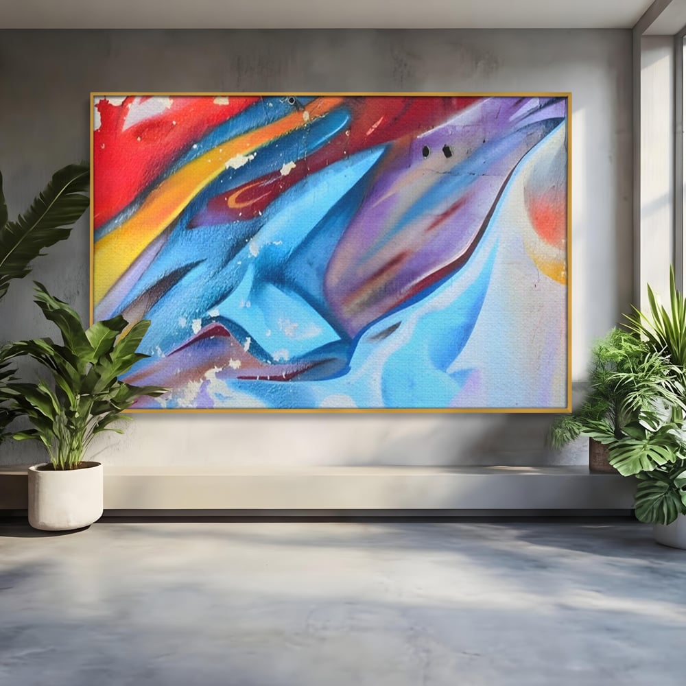 Tablou Canvas Premium LuxCanva® A1174, Colorful Graffiti ,Graffiti, Multicolor, Birou, Culori Vibrante