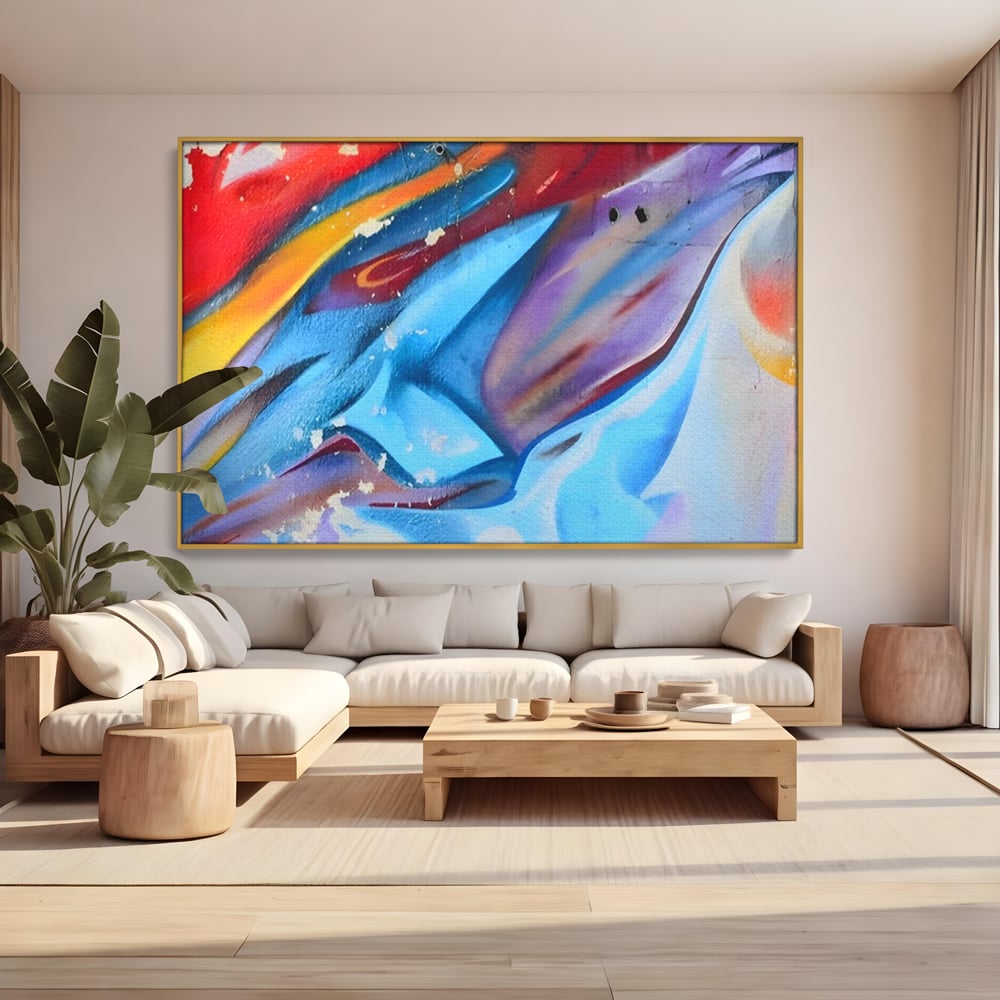 Tablou Canvas Premium LuxCanva® A1174, Colorful Graffiti ,Graffiti, Multicolor, Birou, Culori Vibrante