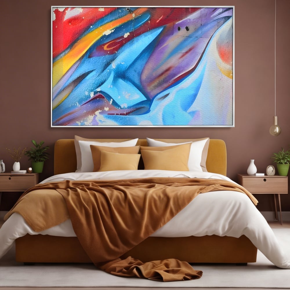 Tablou Canvas Premium LuxCanva® A1174, Colorful Graffiti ,Graffiti, Multicolor, Birou, Culori Vibrante