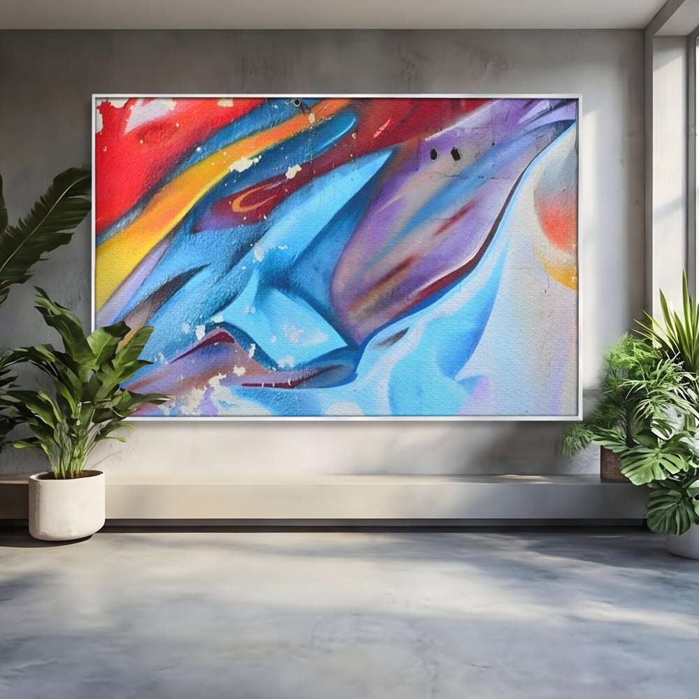 Tablou Canvas Premium LuxCanva® A1174, Colorful Graffiti ,Graffiti, Multicolor, Birou, Culori Vibrante