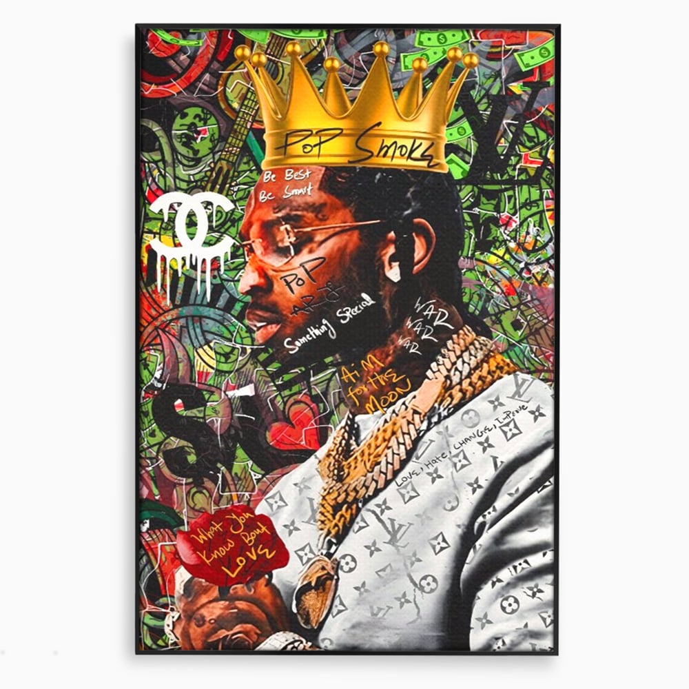 Tablou Canvas Premium LuxCanva® A1180, Travis Scott ,  Jacques Berman Webster, Studio, Rapper, Cantaret, Culori Vibrante