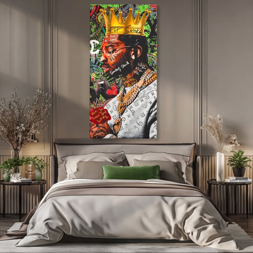 Tablou Canvas Premium LuxCanva® A1180, Travis Scott ,  Jacques Berman Webster, Studio, Rapper, Cantaret, Culori Vibrante