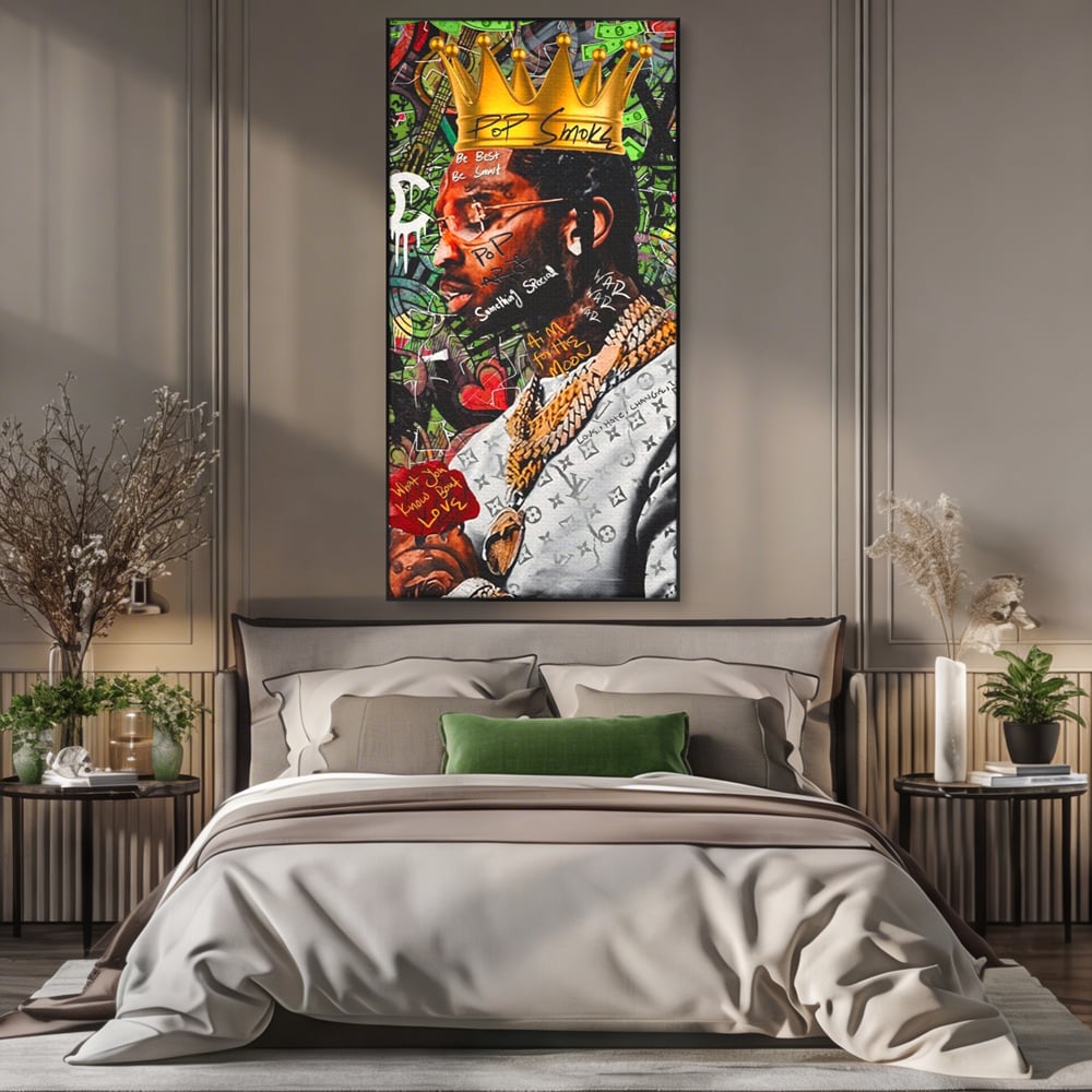 Tablou Canvas Premium LuxCanva® A1180, Travis Scott ,  Jacques Berman Webster, Studio, Rapper, Cantaret, Culori Vibrante