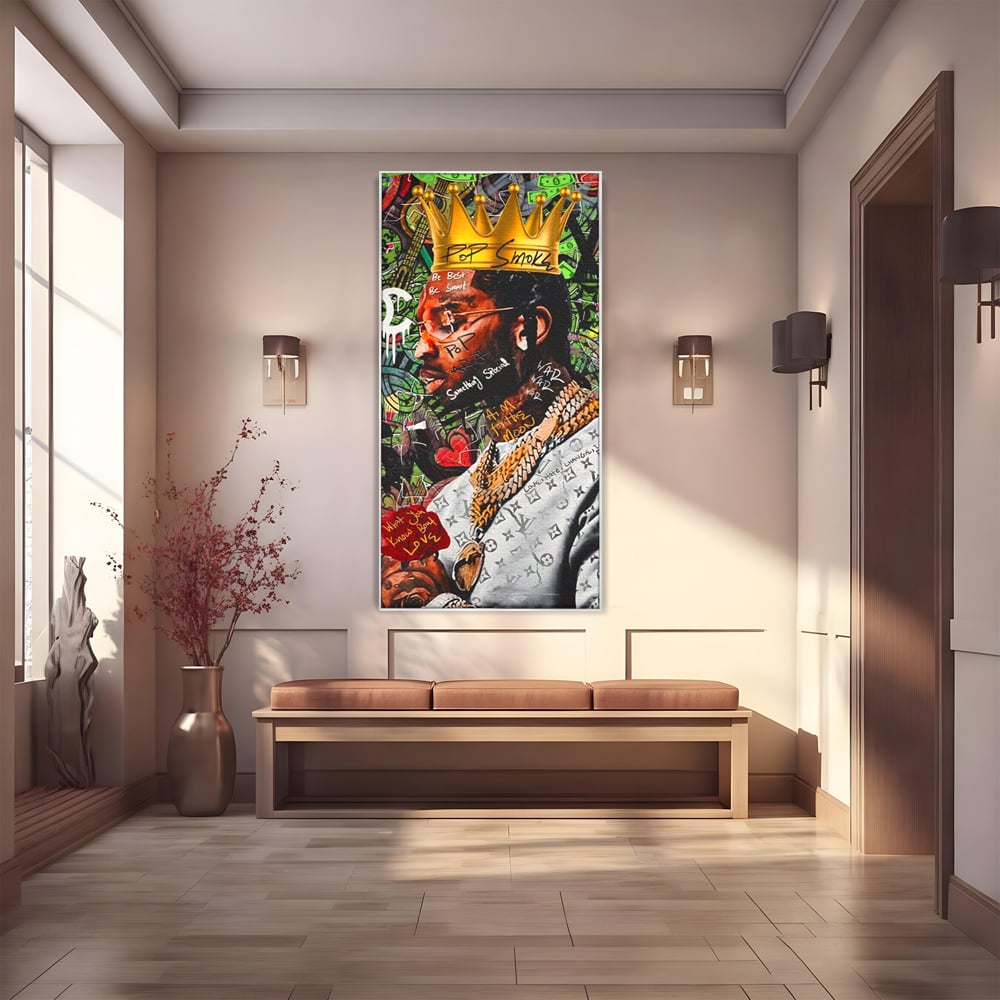 Tablou Canvas Premium LuxCanva® A1180, Travis Scott ,  Jacques Berman Webster, Studio, Rapper, Cantaret, Culori Vibrante