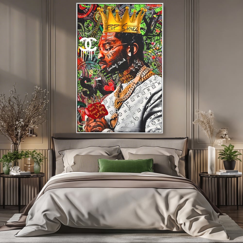 Tablou Canvas Premium LuxCanva® A1180, Travis Scott ,  Jacques Berman Webster, Studio, Rapper, Cantaret, Culori Vibrante
