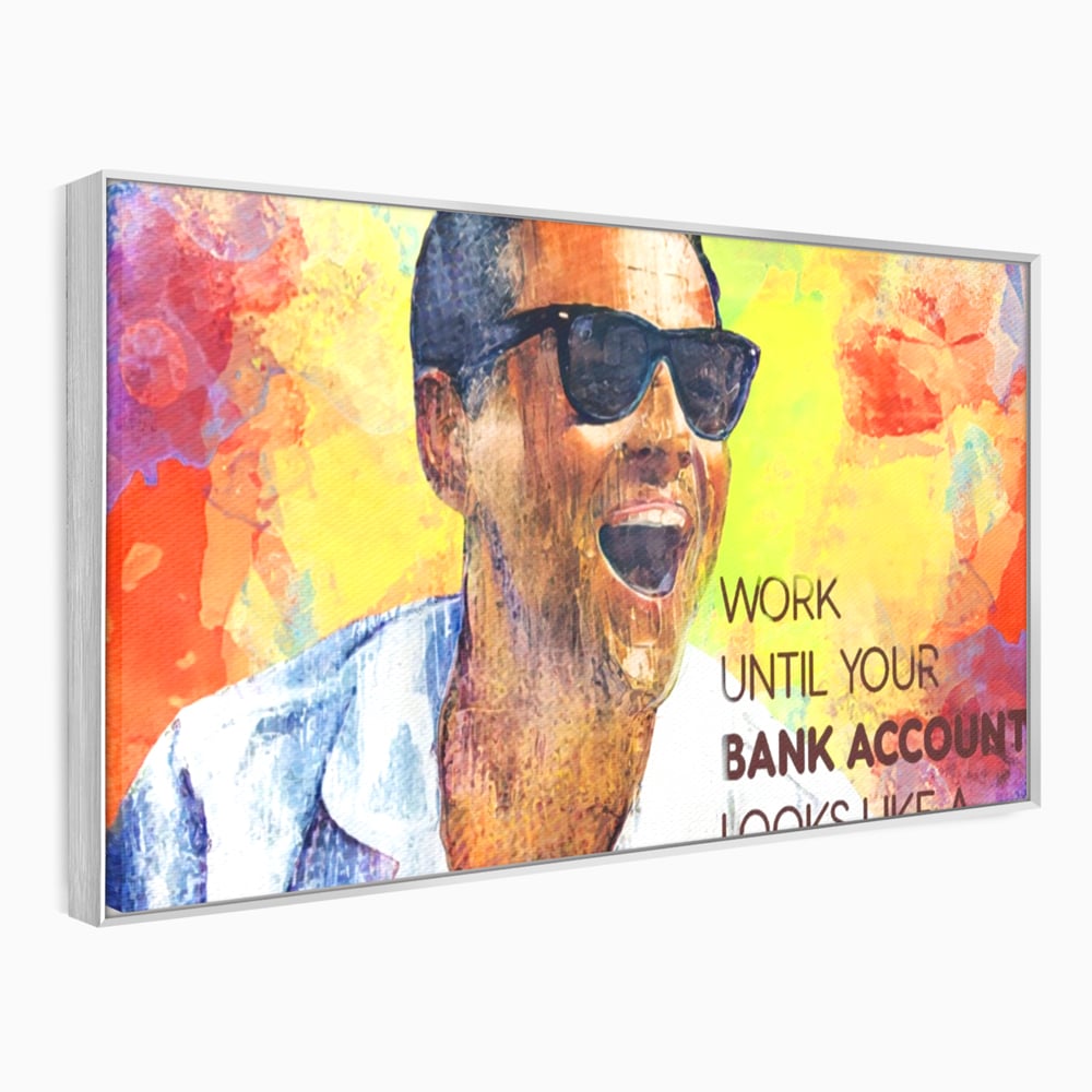 Tablou Canvas Premium LuxCanva® A1181, Work , Leo DiCaprio, Birou, Motivational, Culori Vibrante