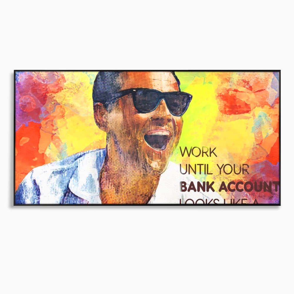 Tablou Canvas Premium LuxCanva® A1181, Work , Leo DiCaprio, Birou, Motivational, Culori Vibrante