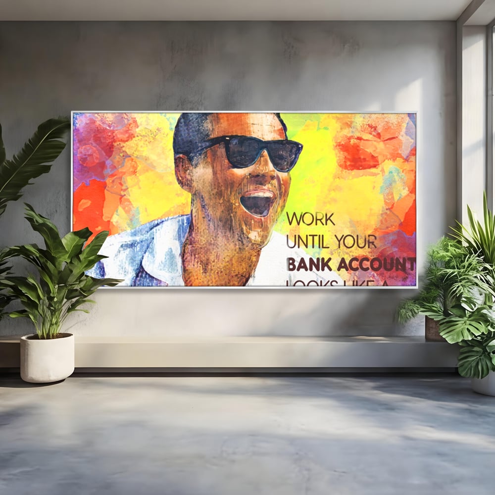 Tablou Canvas Premium LuxCanva® A1181, Work , Leo DiCaprio, Birou, Motivational, Culori Vibrante