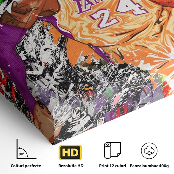 Tablou Canvas Premium LuxCanva® A1182, Los Angeles Lakers , Baschet, Echipa, NBA, Culori Vibrante