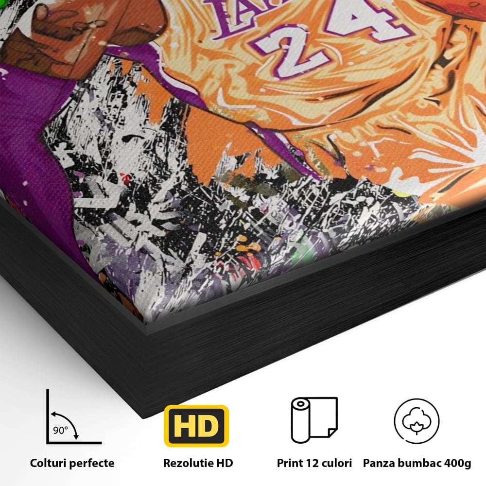 Tablou Canvas Premium LuxCanva® A1182, Los Angeles Lakers , Baschet, Echipa, NBA, Culori Vibrante