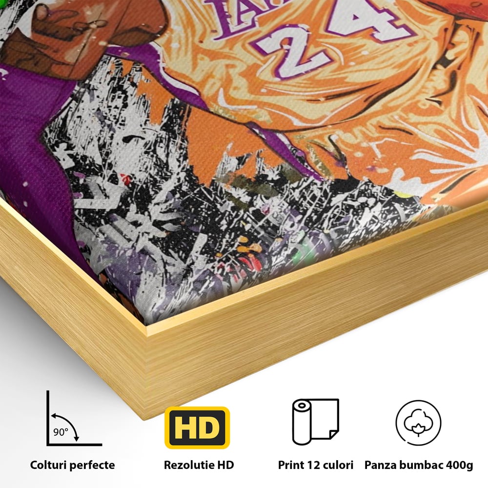 Tablou Canvas Premium LuxCanva® A1182, Los Angeles Lakers , Baschet, Echipa, NBA, Culori Vibrante