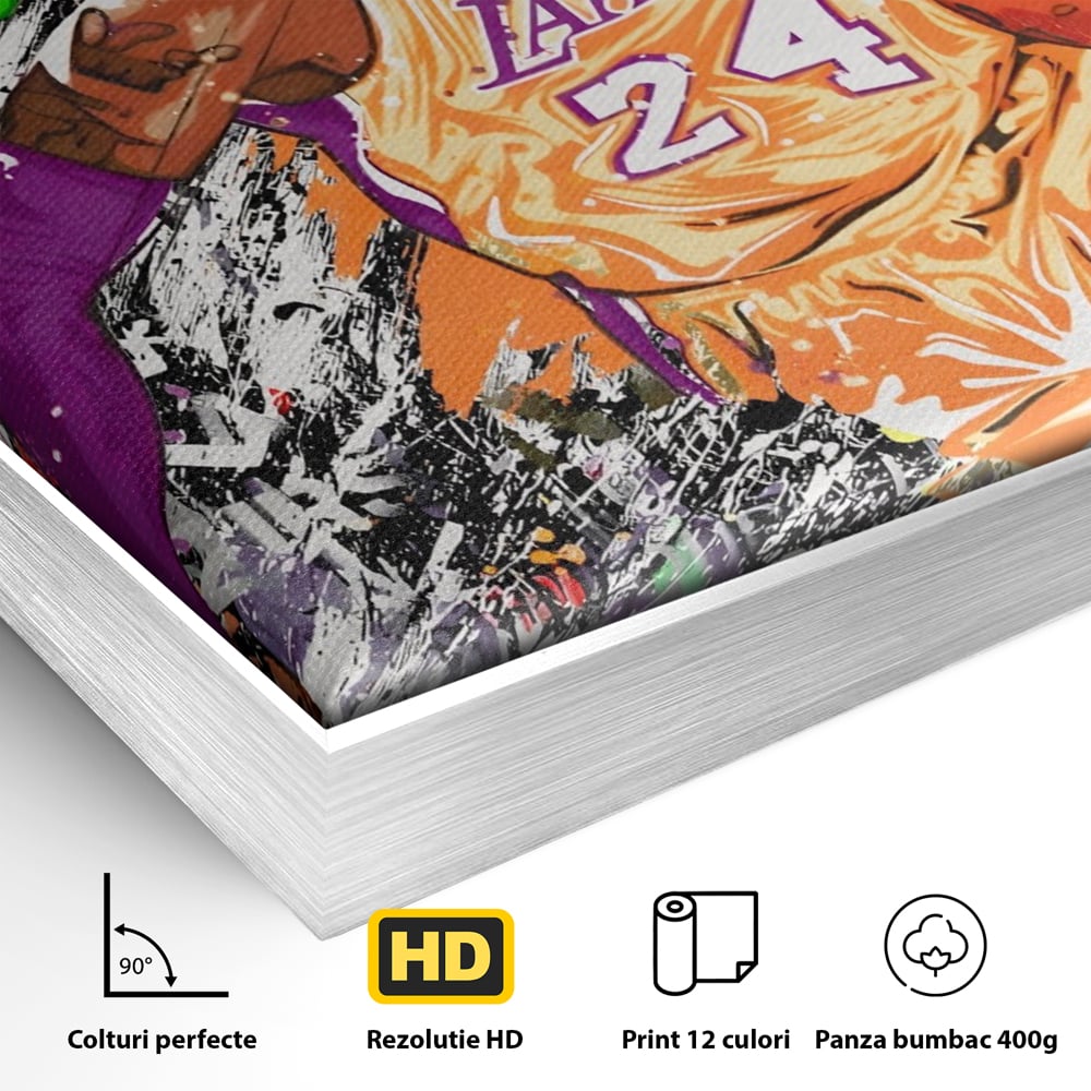 Tablou Canvas Premium LuxCanva® A1182, Los Angeles Lakers , Baschet, Echipa, NBA, Culori Vibrante