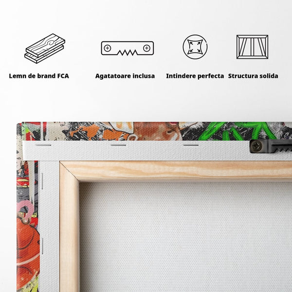 Tablou Canvas Premium LuxCanva® A1182, Los Angeles Lakers , Baschet, Echipa, NBA, Culori Vibrante