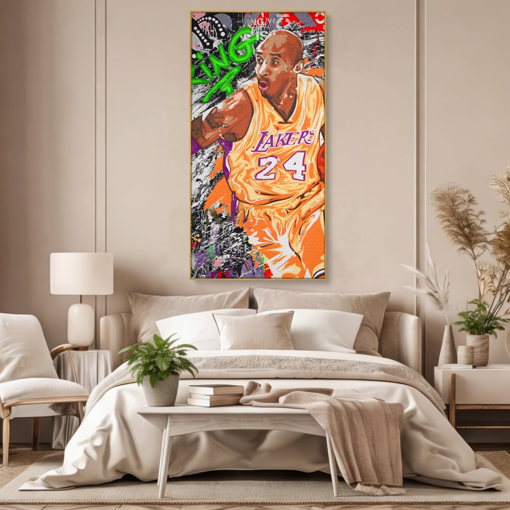 Tablou Canvas Premium LuxCanva® A1182, Los Angeles Lakers , Baschet, Echipa, NBA, Culori Vibrante