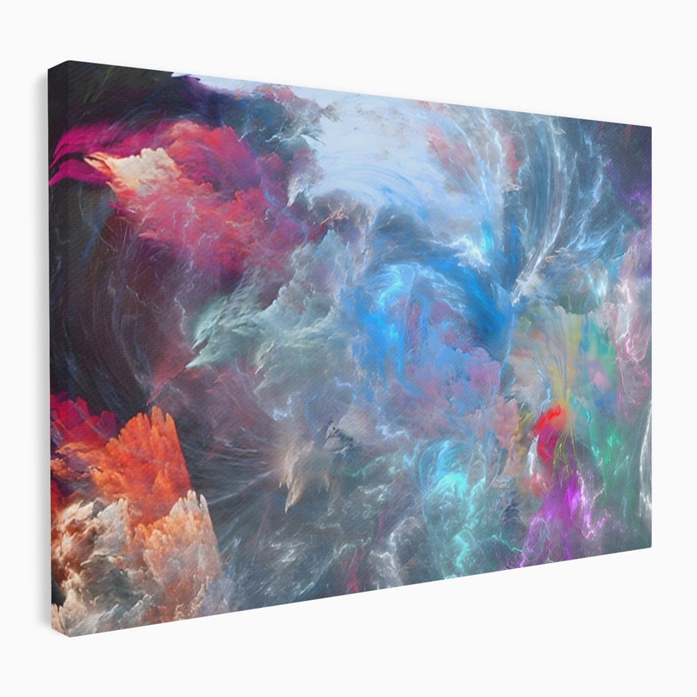 Tablou Canvas Premium LuxCanva® A1185, Colorful Cosmos , Colorat, Spatiu, Dormitor Abstract, Culori Vibrante