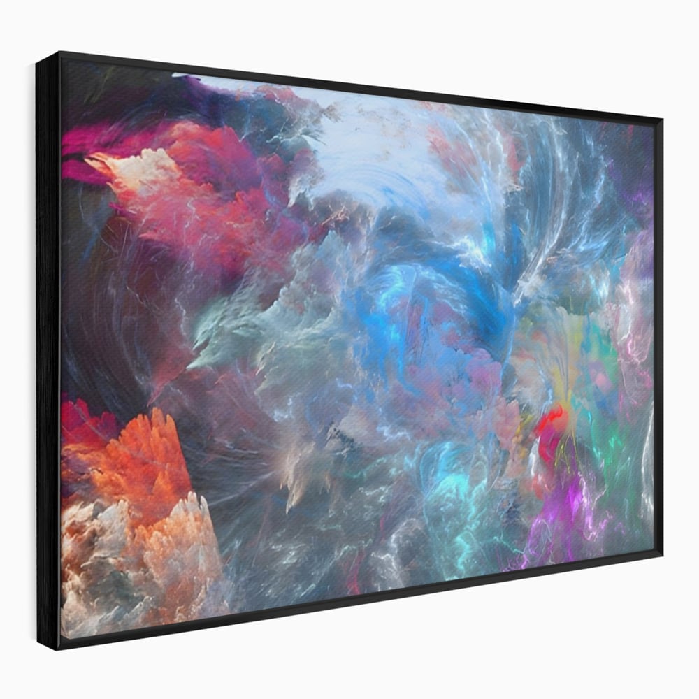 Tablou Canvas Premium LuxCanva® A1185, Colorful Cosmos , Colorat, Spatiu, Dormitor Abstract, Culori Vibrante