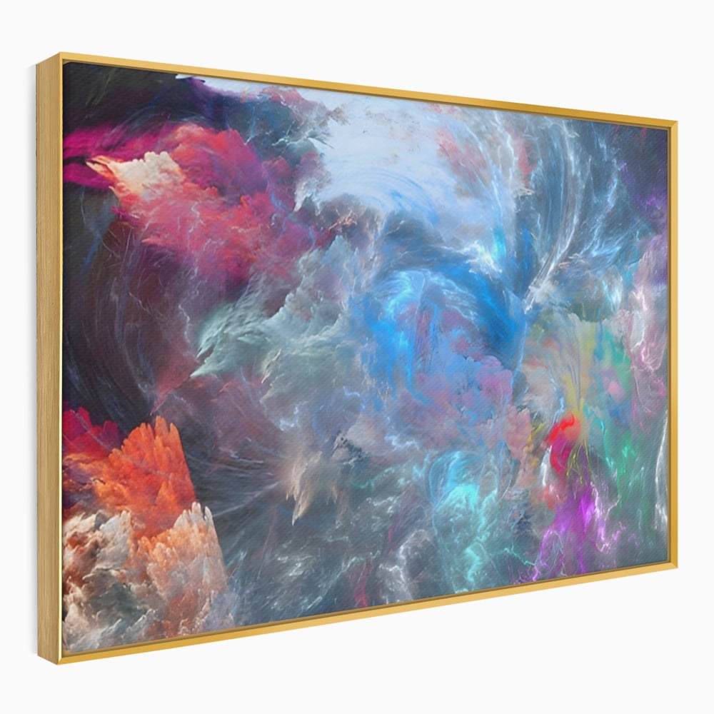 Tablou Canvas Premium LuxCanva® A1185, Colorful Cosmos , Colorat, Spatiu, Dormitor Abstract, Culori Vibrante