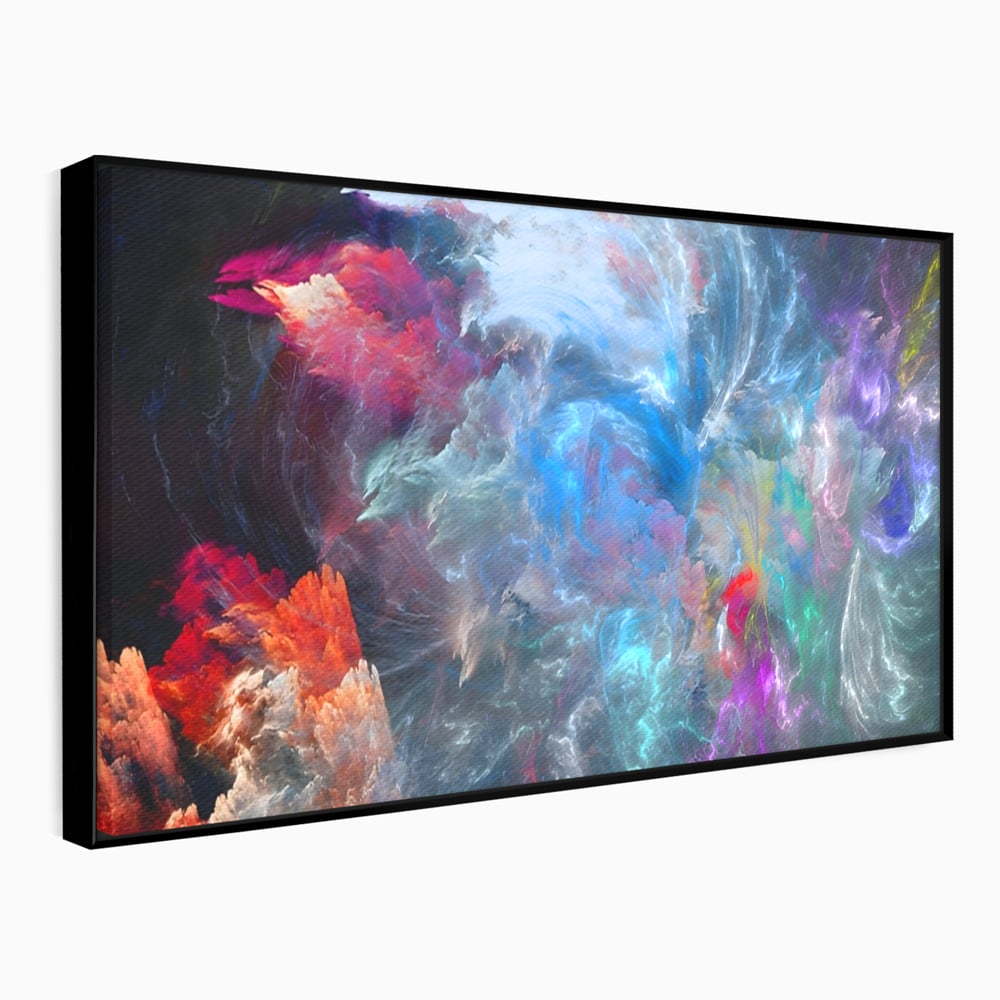 Tablou Canvas Premium LuxCanva® A1185, Colorful Cosmos , Colorat, Spatiu, Dormitor Abstract, Culori Vibrante