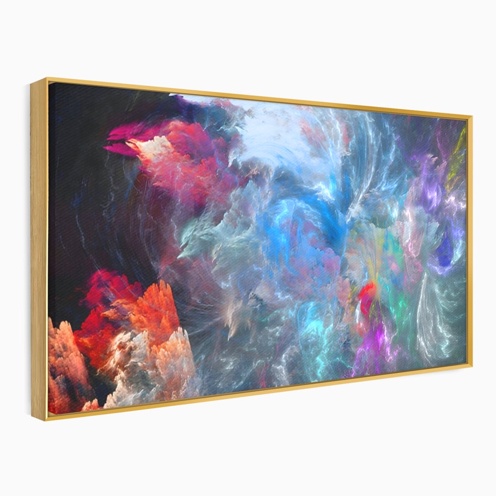 Tablou Canvas Premium LuxCanva® A1185, Colorful Cosmos , Colorat, Spatiu, Dormitor Abstract, Culori Vibrante