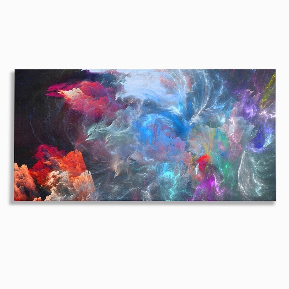 Tablou Canvas Premium LuxCanva® A1185, Colorful Cosmos , Colorat, Spatiu, Dormitor Abstract, Culori Vibrante