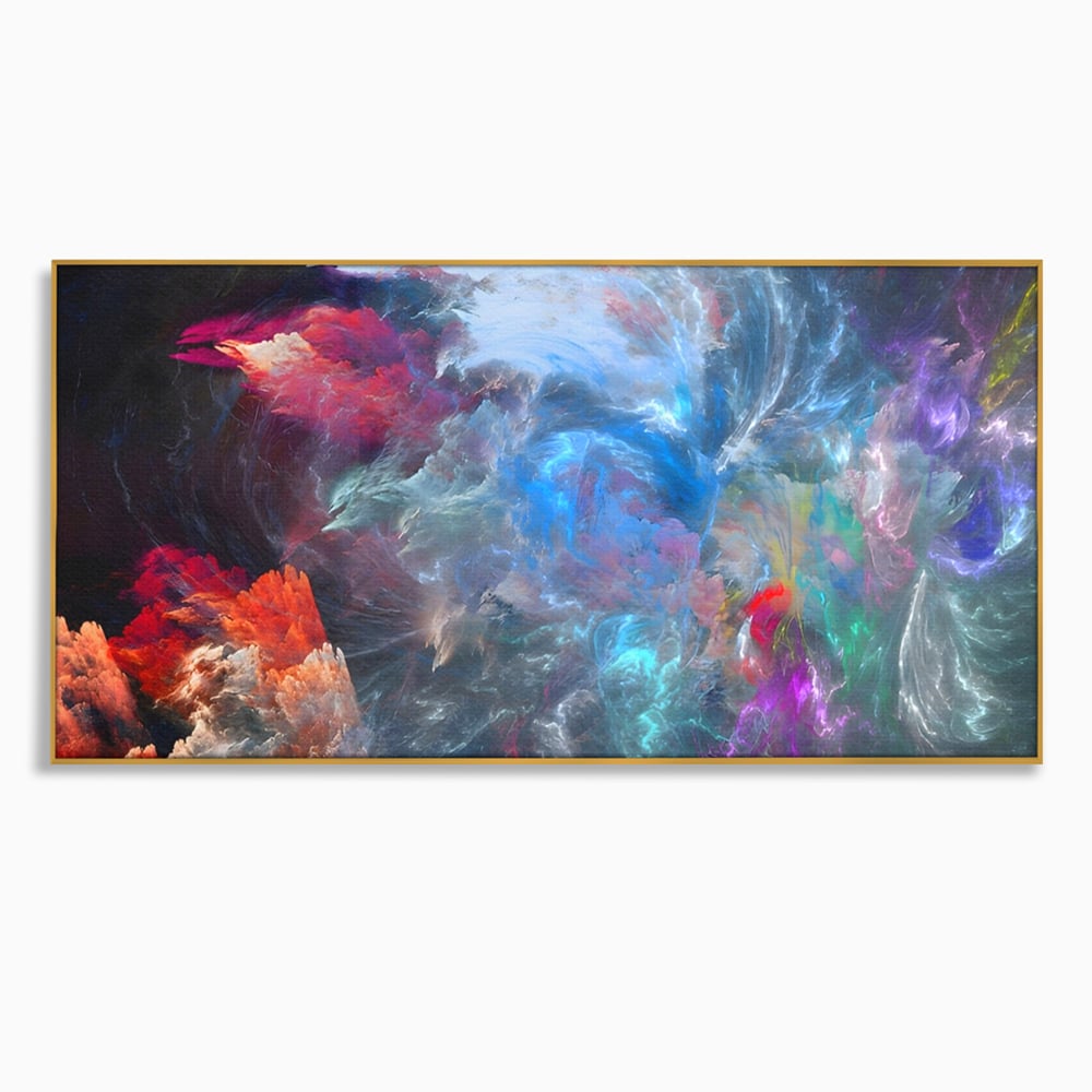 Tablou Canvas Premium LuxCanva® A1185, Colorful Cosmos , Colorat, Spatiu, Dormitor Abstract, Culori Vibrante