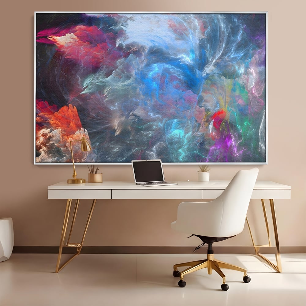Tablou Canvas Premium LuxCanva® A1185, Colorful Cosmos , Colorat, Spatiu, Dormitor Abstract, Culori Vibrante