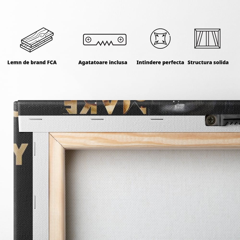 Tablou Canvas Premium LuxCanva® A1187, Warren Buffett , Om De Afacefri, Motivational, Birou, Investitor, Culori Vibrante