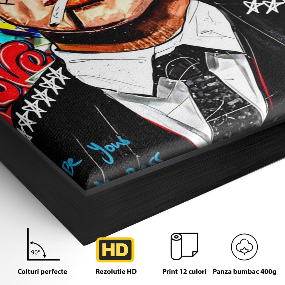 Tablou Canvas Premium LuxCanva® A1190, Tommy Shelby , Personaj, Living, Peaky Blinders, Multicolor, Culori Vibrante