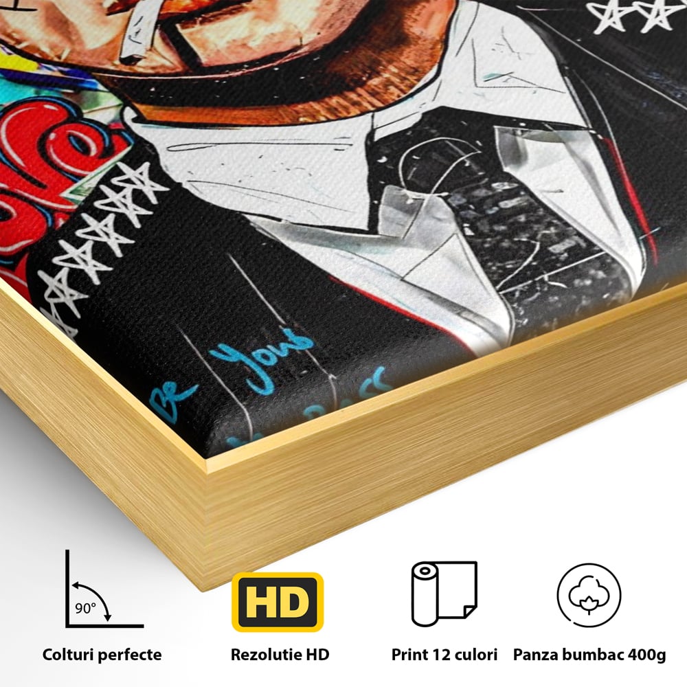 Tablou Canvas Premium LuxCanva® A1190, Tommy Shelby , Personaj, Living, Peaky Blinders, Multicolor, Culori Vibrante