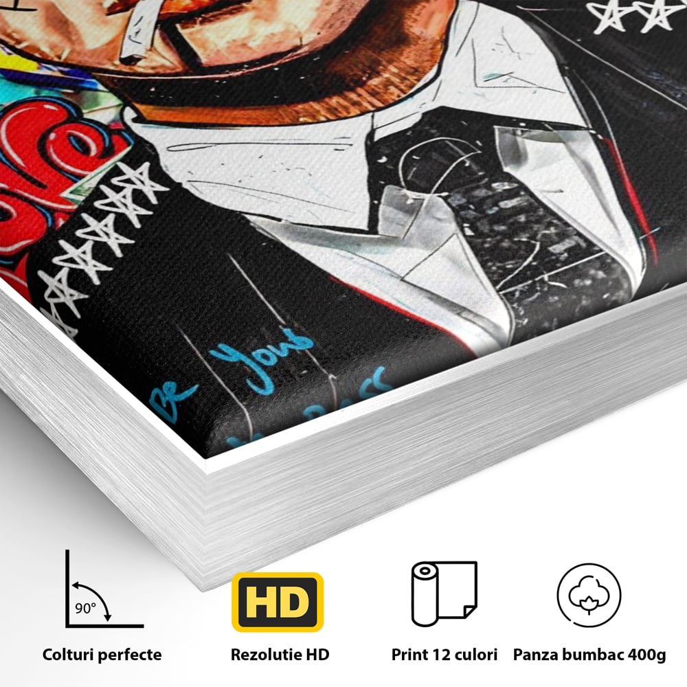 Tablou Canvas Premium LuxCanva® A1190, Tommy Shelby , Personaj, Living, Peaky Blinders, Multicolor, Culori Vibrante