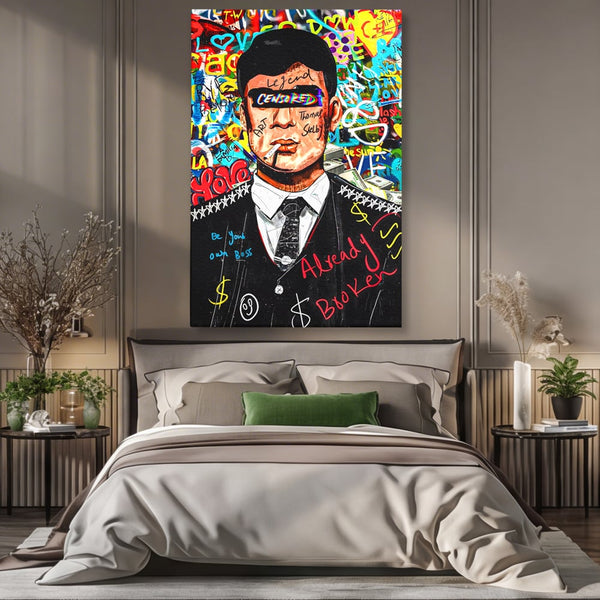 Tablou Canvas Premium LuxCanva® A1190, Tommy Shelby , Personaj, Living, Peaky Blinders, Multicolor, Culori Vibrante