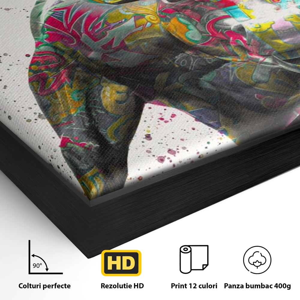 Tablou Canvas Premium LuxCanva® A1191, Bull Market ,  Stock Market, Birou, Financiar, Colorat, Culori Vibrante