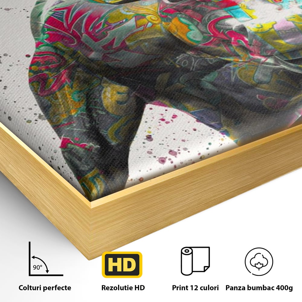 Tablou Canvas Premium LuxCanva® A1191, Bull Market ,  Stock Market, Birou, Financiar, Colorat, Culori Vibrante