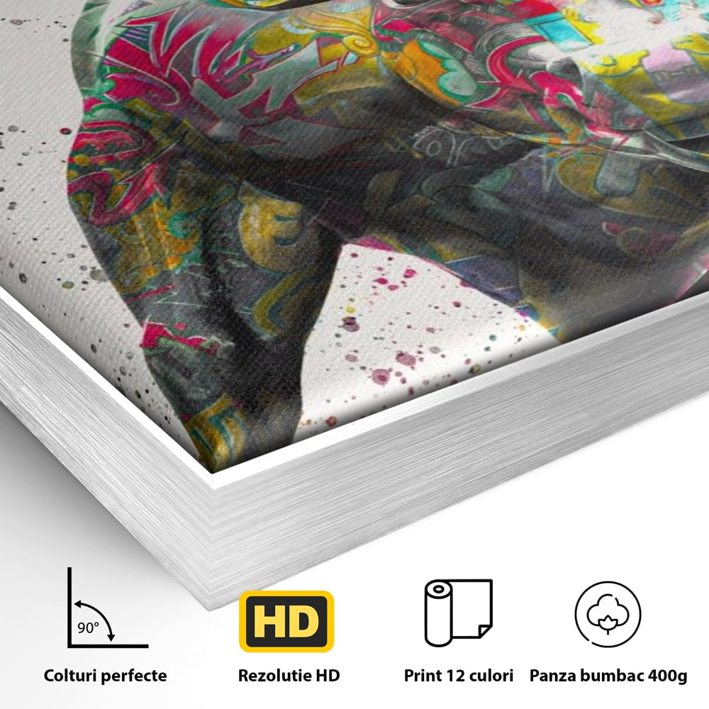 Tablou Canvas Premium LuxCanva® A1191, Bull Market ,  Stock Market, Birou, Financiar, Colorat, Culori Vibrante