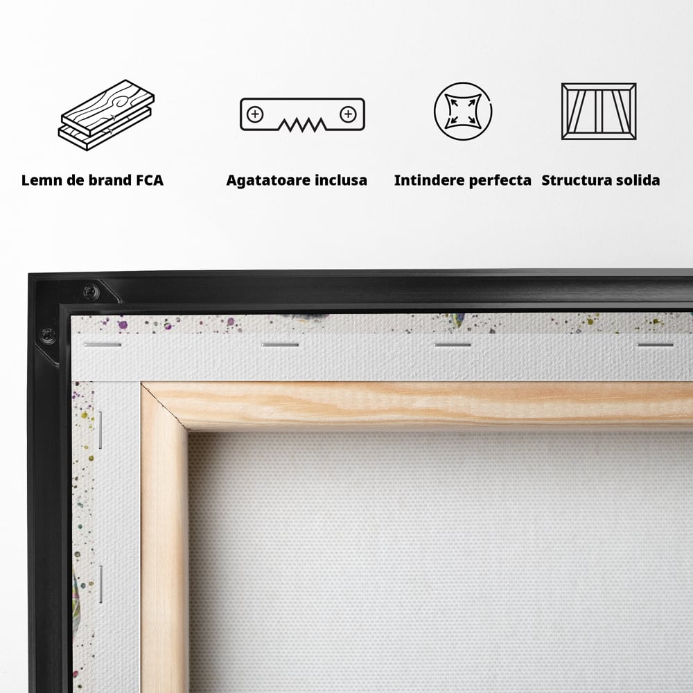 Tablou Canvas Premium LuxCanva® A1191, Bull Market ,  Stock Market, Birou, Financiar, Colorat, Culori Vibrante