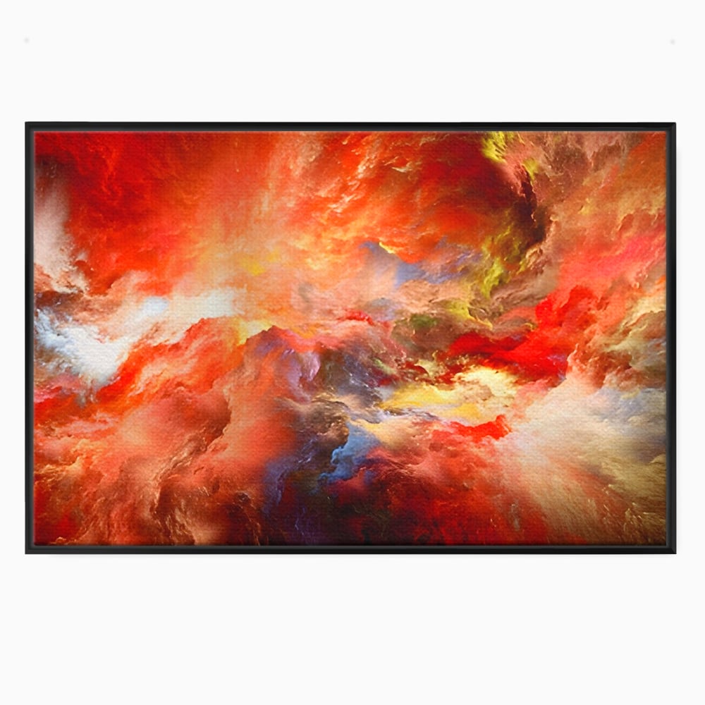 Tablou Canvas Premium LuxCanva® A1194, Abstract Red , Colorat, Rosu, Living, Culori Vibrante