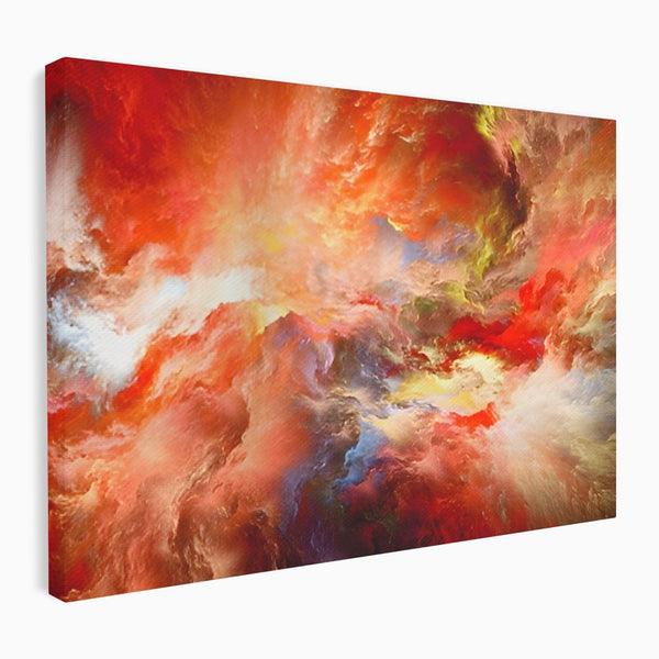 Tablou Canvas Premium LuxCanva® A1194, Abstract Red , Colorat, Rosu, Living, Culori Vibrante