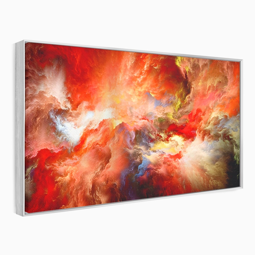 Tablou Canvas Premium LuxCanva® A1194, Abstract Red , Colorat, Rosu, Living, Culori Vibrante