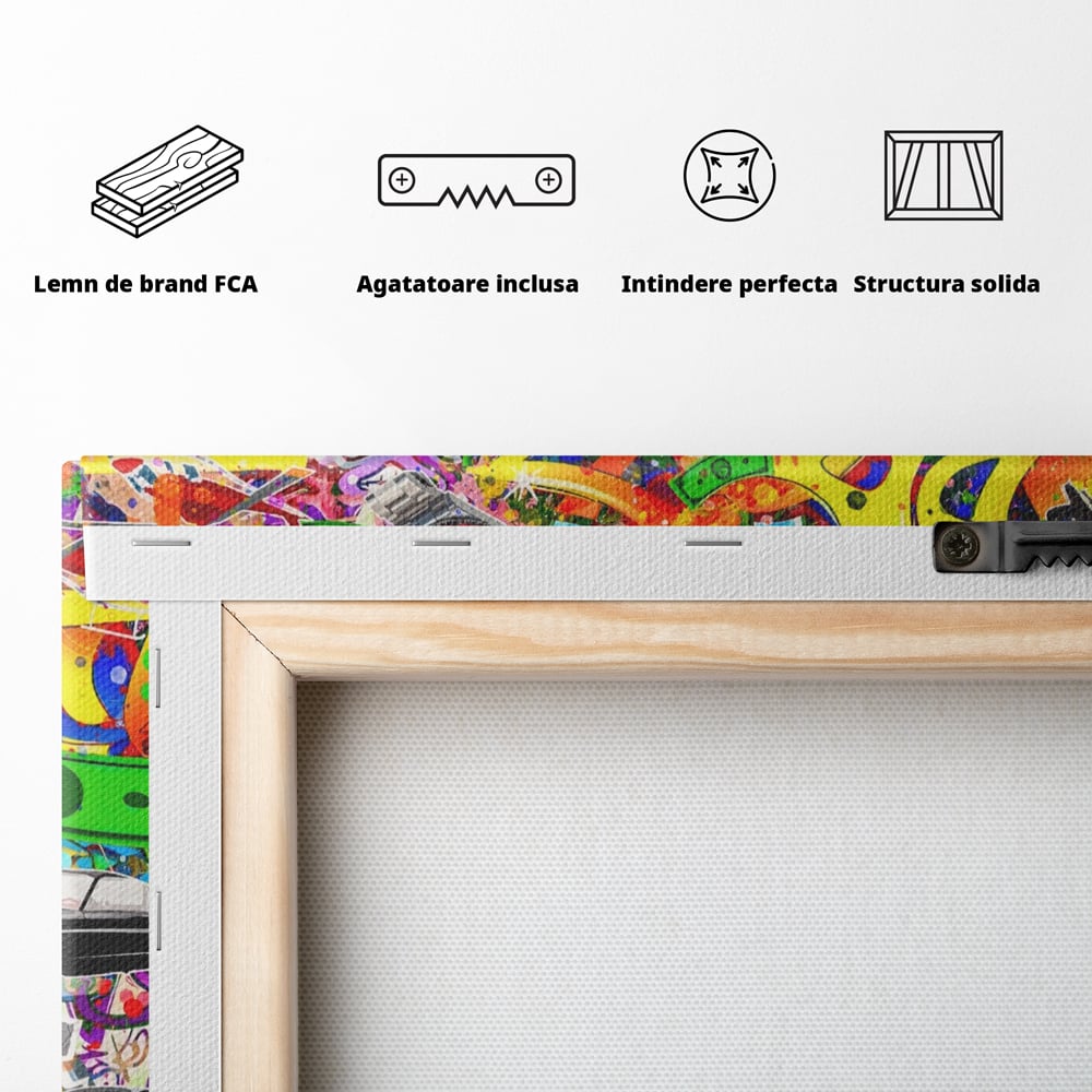 Tablou Canvas Premium LuxCanva® A1196, You Want To Win , Bitcoin, Cash, Animatie, Living, Culori Vibrante