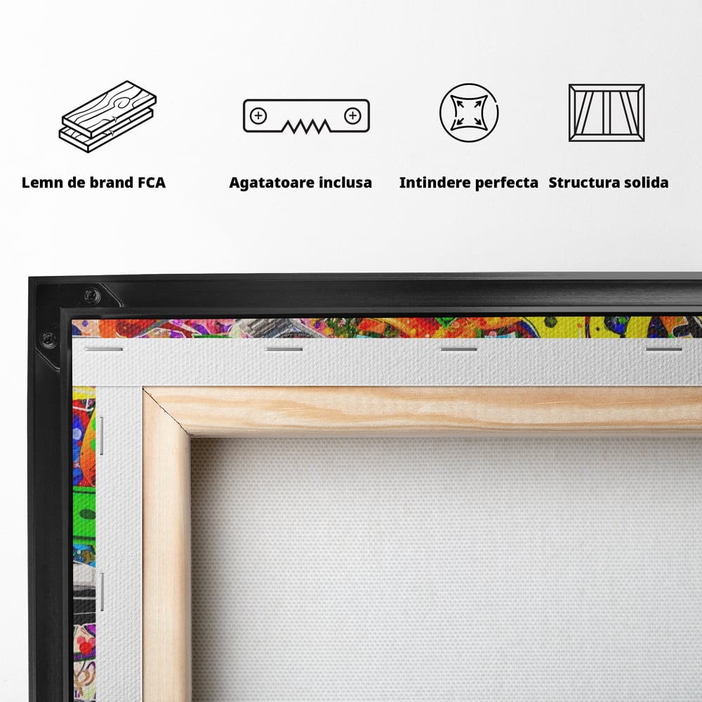 Tablou Canvas Premium LuxCanva® A1196, You Want To Win , Bitcoin, Cash, Animatie, Living, Culori Vibrante