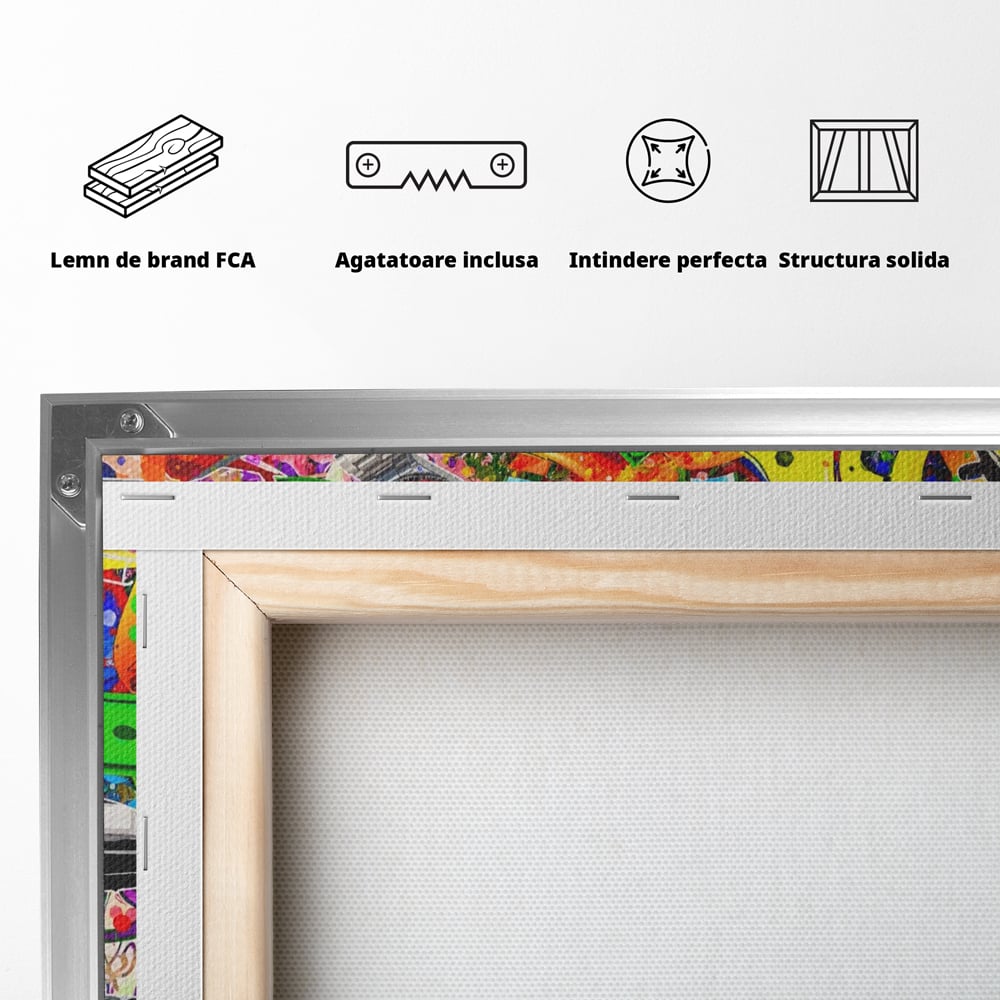 Tablou Canvas Premium LuxCanva® A1196, You Want To Win , Bitcoin, Cash, Animatie, Living, Culori Vibrante