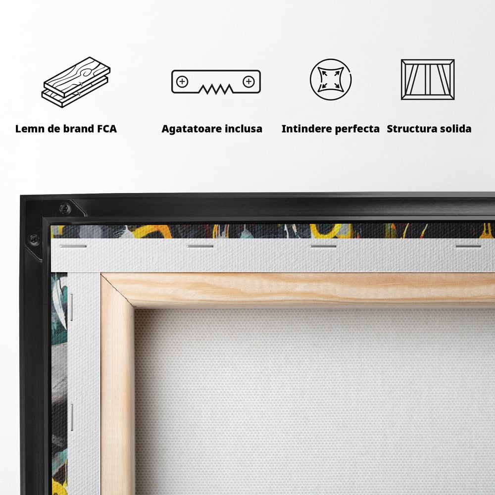 Leinwandbilder Premium LuxCanva® A1203, 2Hands Love , Dekorativ, Schlafzimmer, Liebe, Paar, Wohnen, Bunte Herzen, Lebendige Farben
