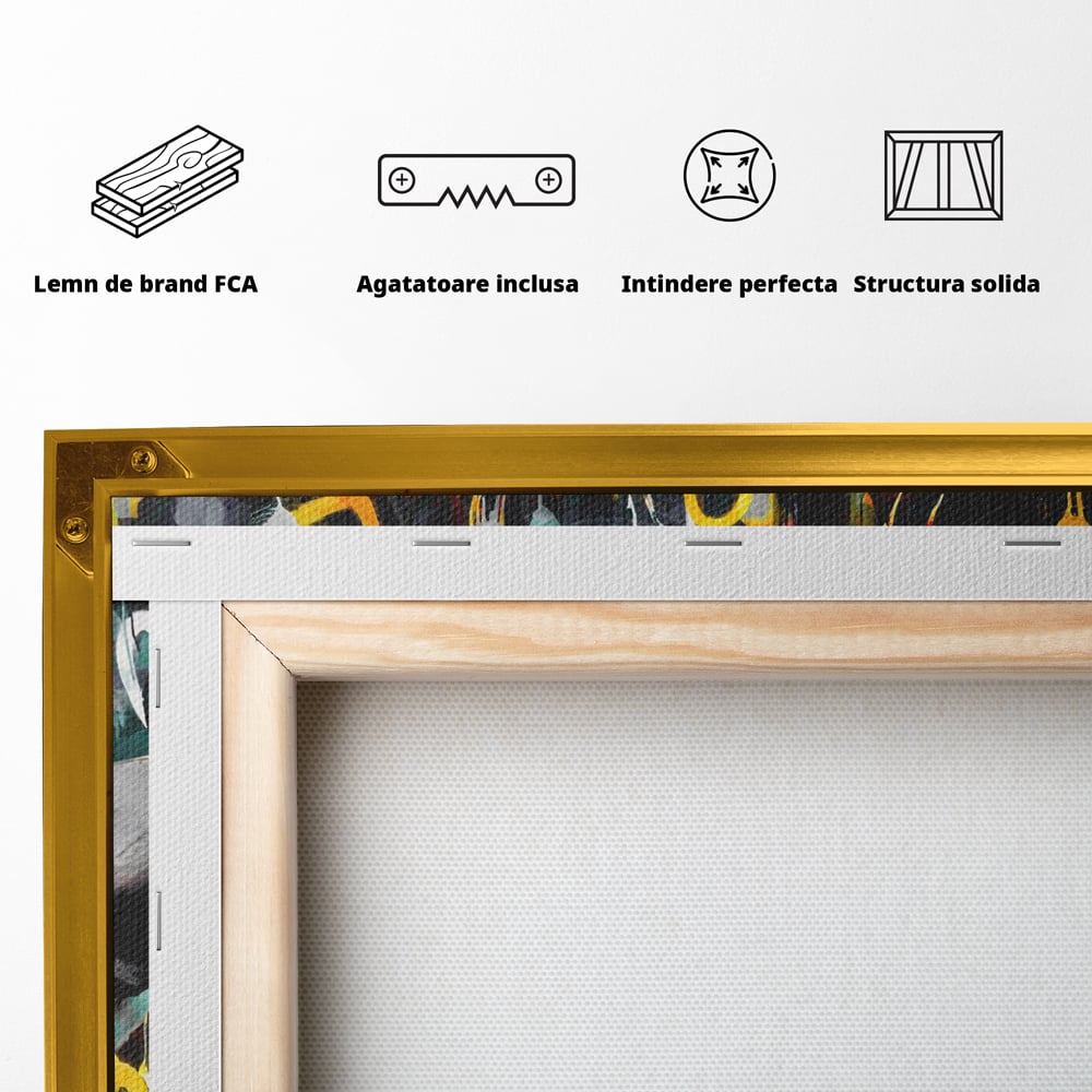 Leinwandbilder Premium LuxCanva® A1203, 2Hands Love , Dekorativ, Schlafzimmer, Liebe, Paar, Wohnen, Bunte Herzen, Lebendige Farben