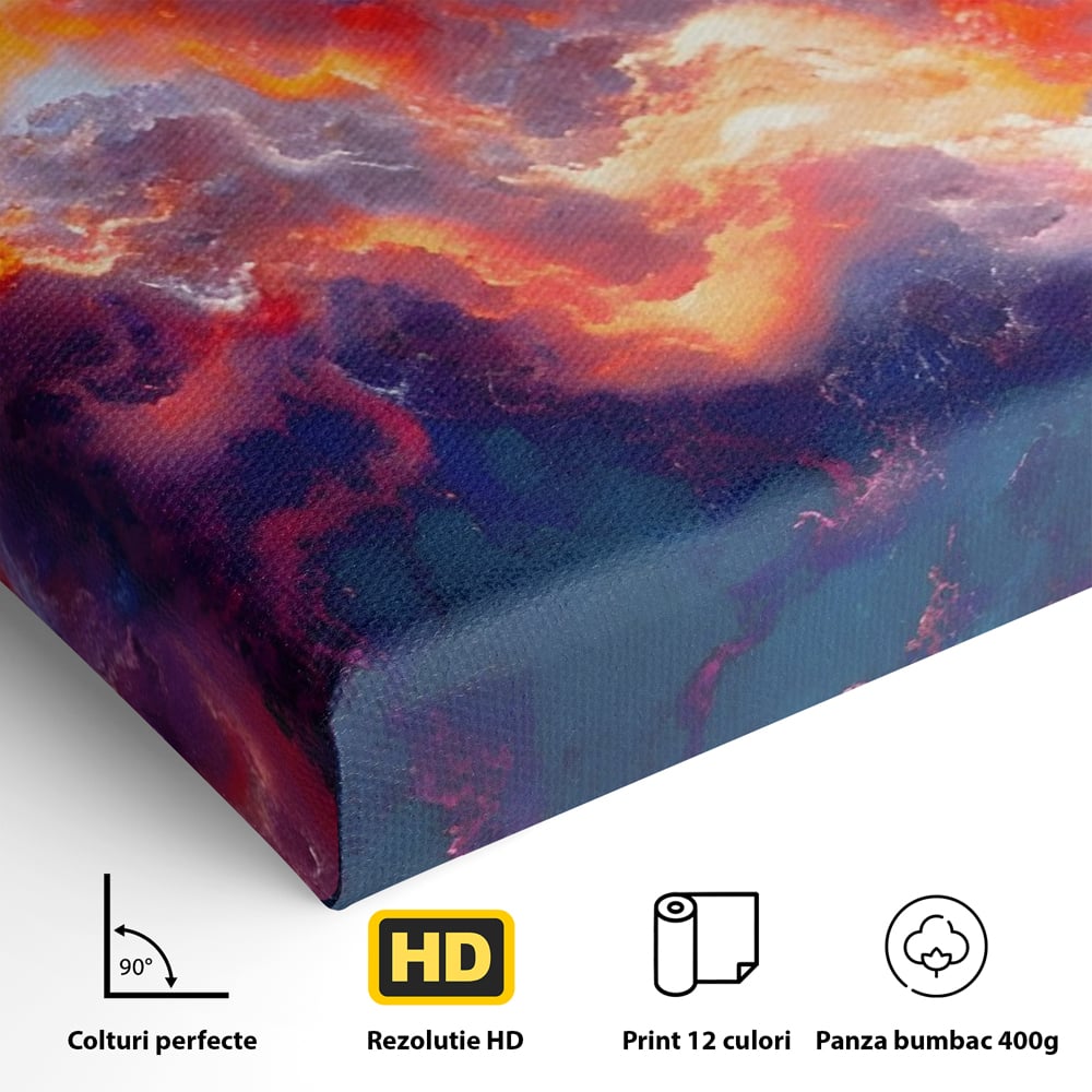 Tablou Canvas Premium LuxCanva® A1212, Colorful , Colorat, Multicolor, Abstract, Dormitor, Culori Vibrante